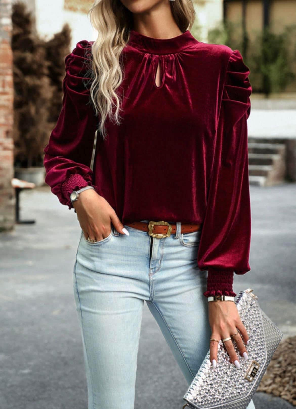 Velvet shirt