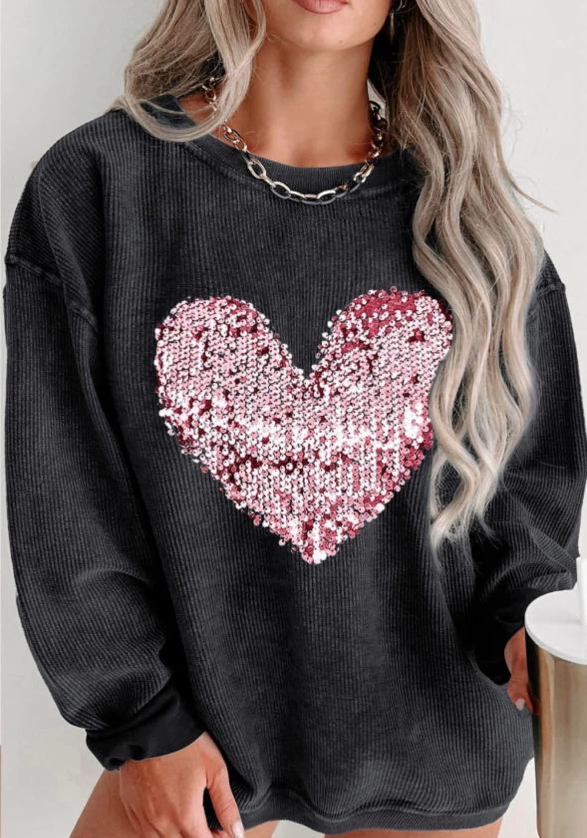 Heart sequins