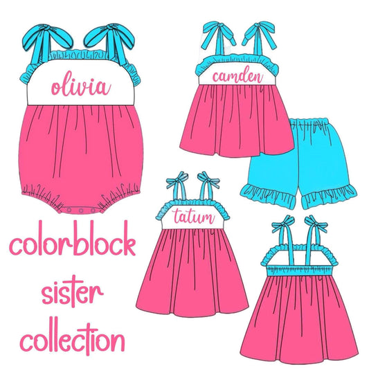 Colorblock sister collection