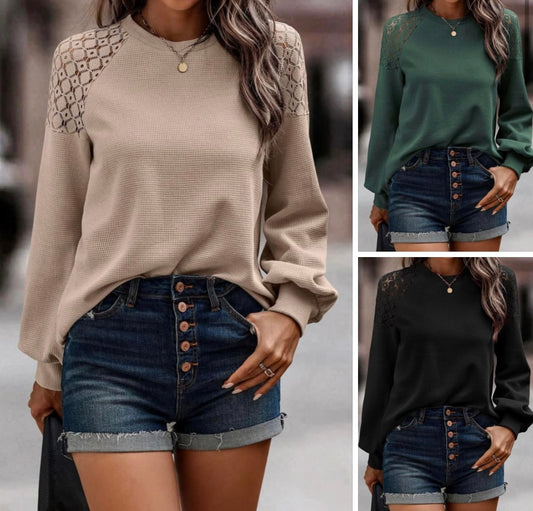 Lace textured shirt