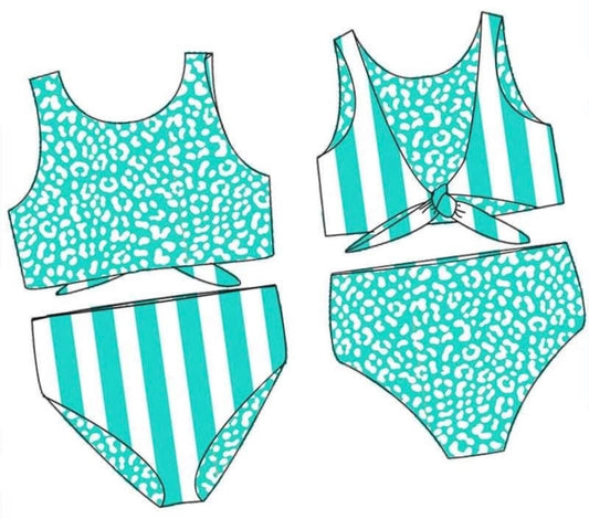 Teal reversible swim