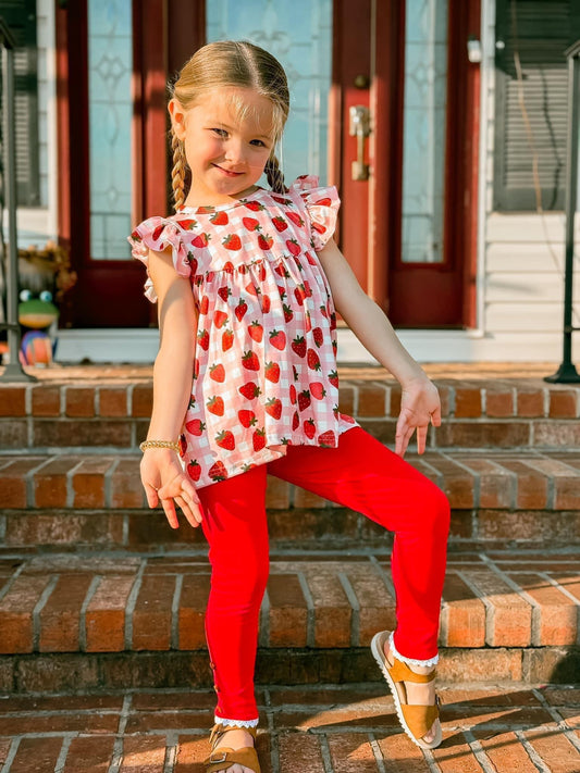 Picking strawberries