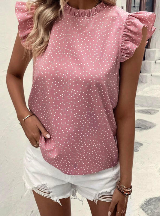 Pink polka dots