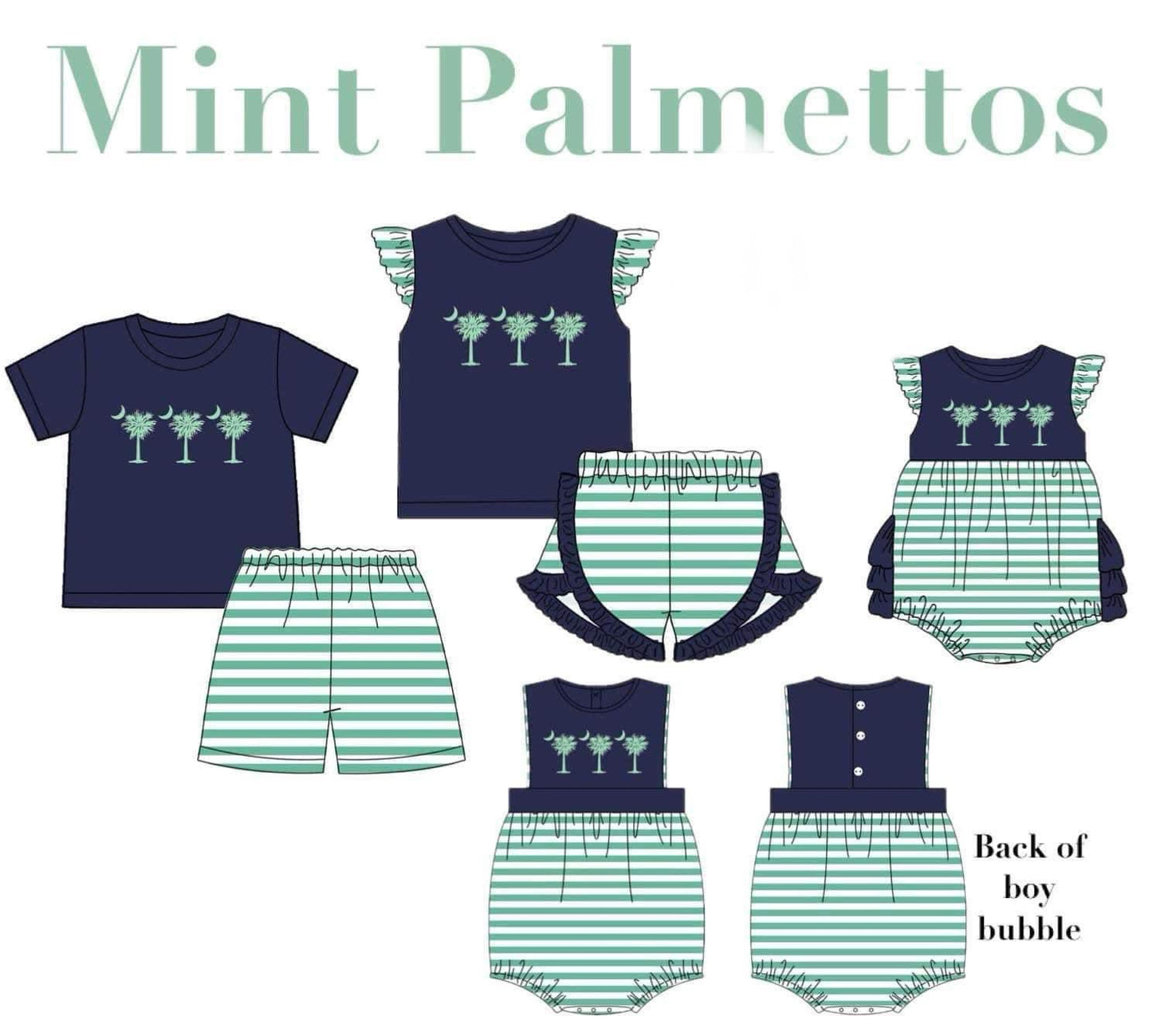 Mint palmettos